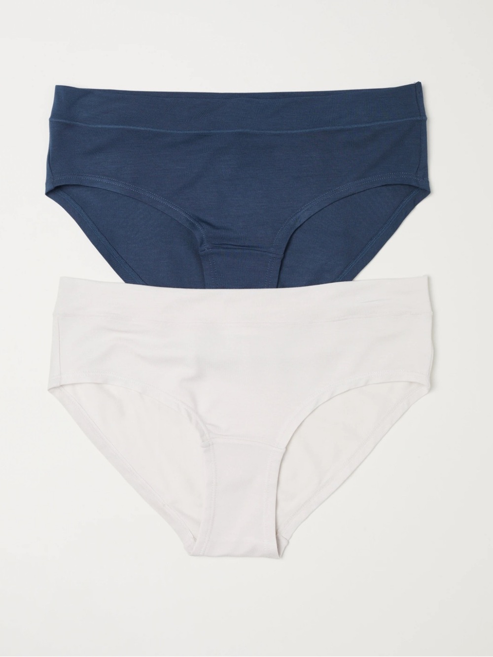 NWOT Quince Bikini Briefs - Blue & White - Pack of 2